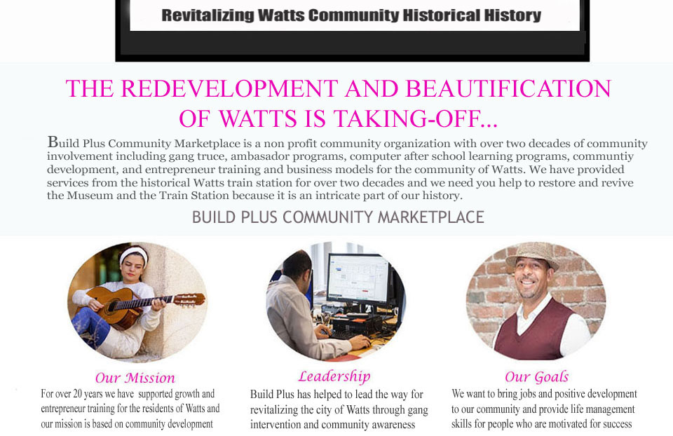 the community and city of watts coming together to make our community great again